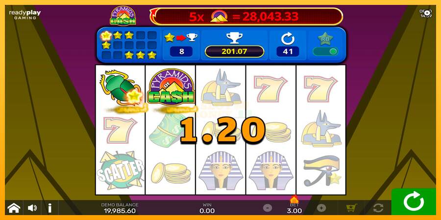 Pyramids of Cash with Reel Bingo máquina de juego por dinero, imagen 3