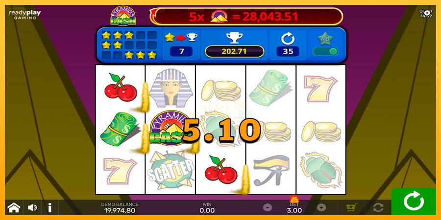 Pyramids of Cash with Reel Bingo máquina de juego por dinero, imagen 4