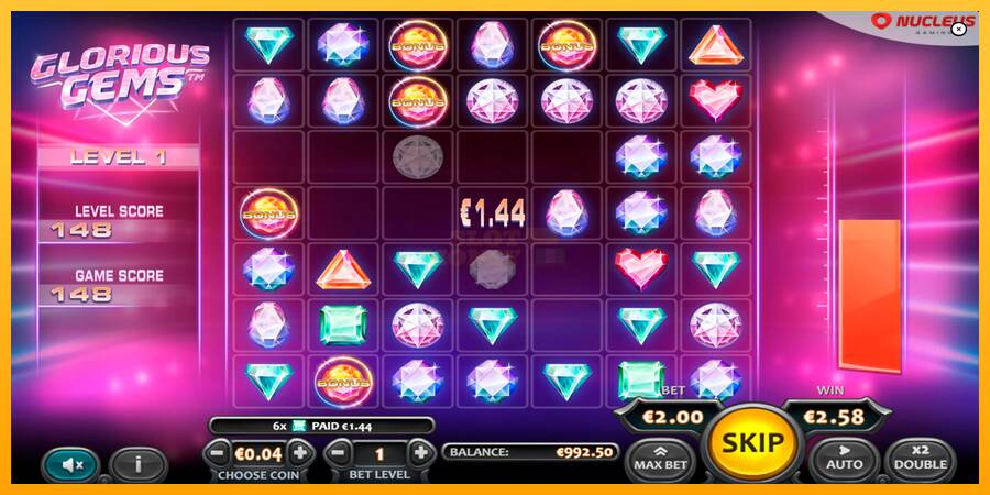 Glorious Gems máquina de juego por dinero, imagen 4