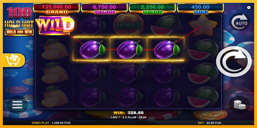 100 Hold Hot Hold and Win máquina de juego por dinero, imagen 4