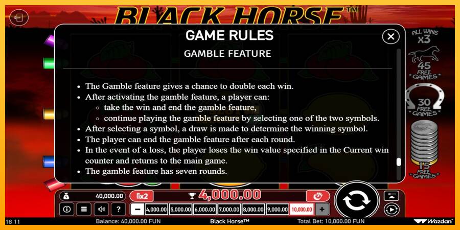 Black Horse máquina de juego por dinero, imagen 5