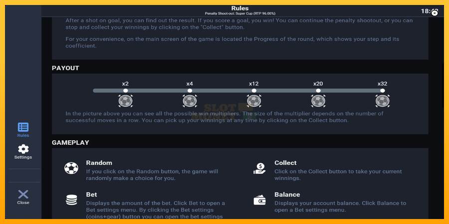 Penalty Shoot-Out: Super Cup máquina de juego por dinero, imagen 6