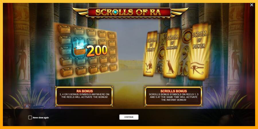 Scrolls of RA máquina de juego por dinero, imagen 1