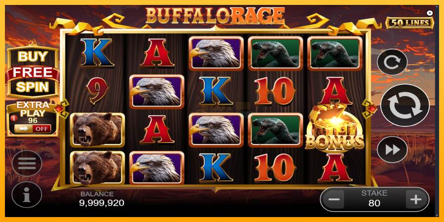 Buffalo Rage máquina de juego por dinero, imagen 2