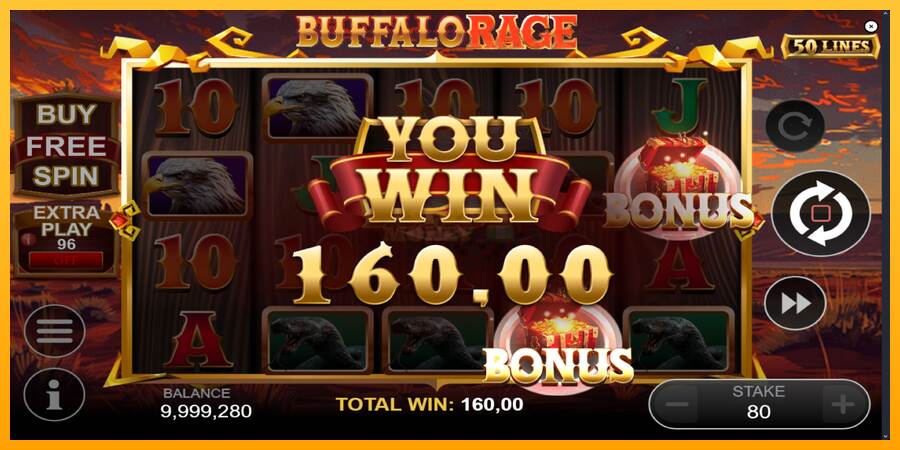 Buffalo Rage máquina de juego por dinero, imagen 3