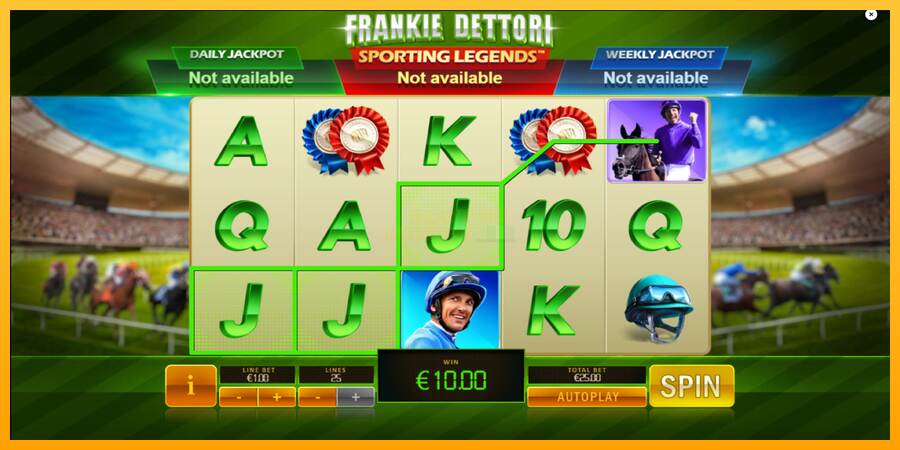 Frankie Dettori Sporting Legends máquina de juego por dinero, imagen 4