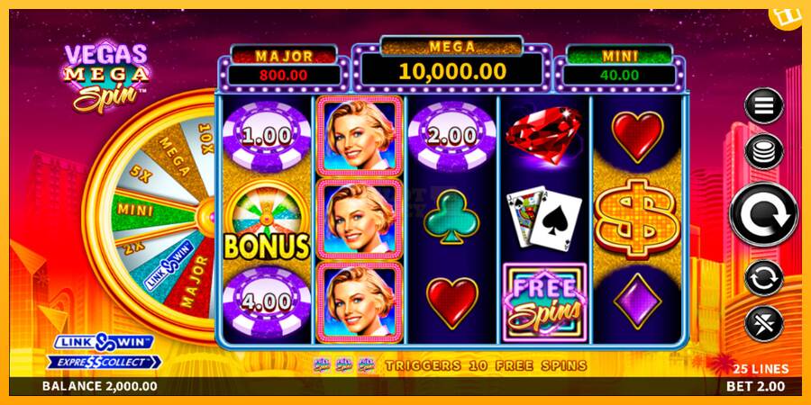 Vegas Mega Spin máquina de juego por dinero, imagen 1