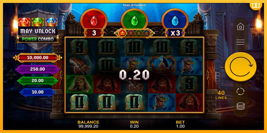 Kings of Crystals II Power Combo máquina de juego por dinero, imagen 2