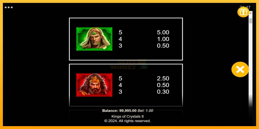 Kings of Crystals II Power Combo máquina de juego por dinero, imagen 6