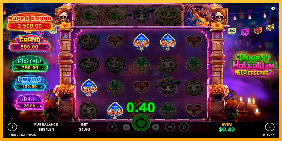 Punky HalloWin Mega Cascade máquina de juego por dinero, imagen 5