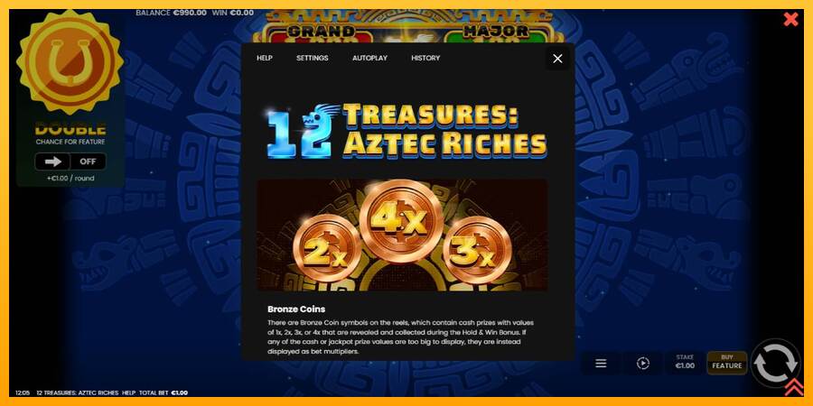 12 Treasures: Aztec Riches máquina de juego por dinero, imagen 5