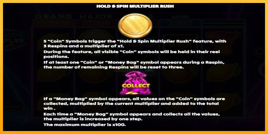 Hold & Spin Multiplier Rush máquina de juego por dinero, imagen 5