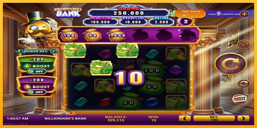 Billionaires Bank máquina de juego por dinero, imagen 3