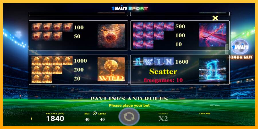 1win Sport máquina de juego por dinero, imagen 5