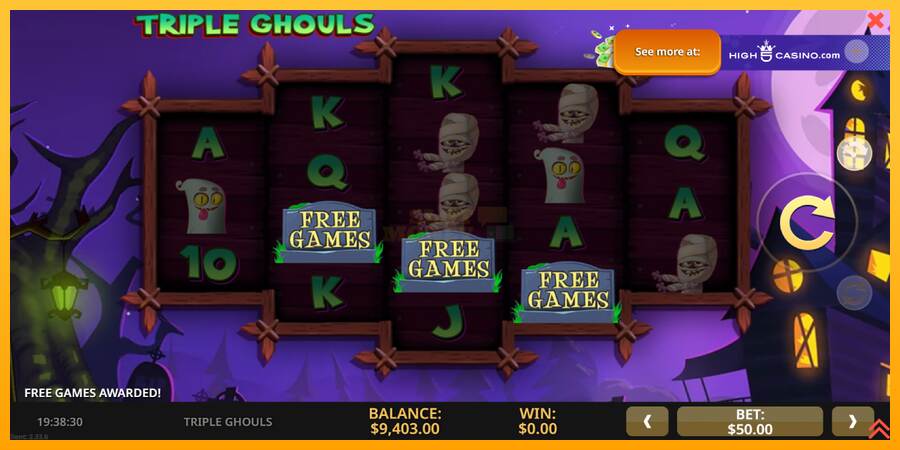 Triple Ghouls máquina de juego por dinero, imagen 3