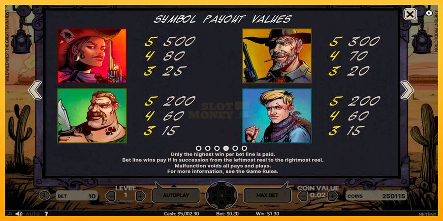 Wild Wild West máquina de juego por dinero, imagen 6