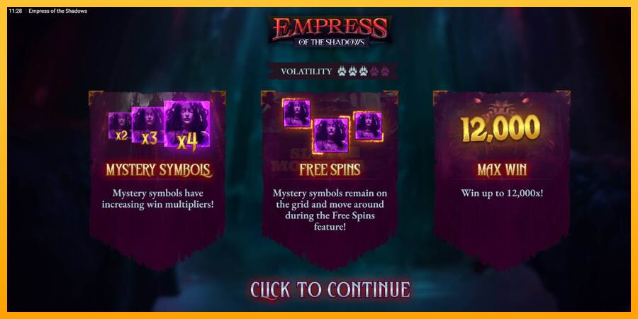 Empress of the Shadows máquina de juego por dinero, imagen 1