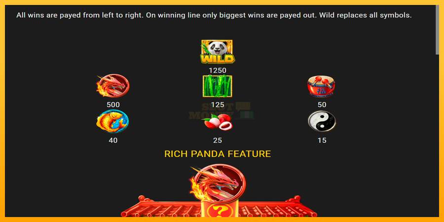 Rich Panda máquina de juego por dinero, imagen 6