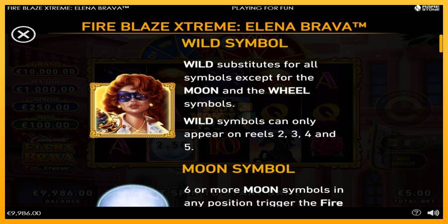 Fire Blaze Extreme: Elena Brava máquina de juego por dinero, imagen 4