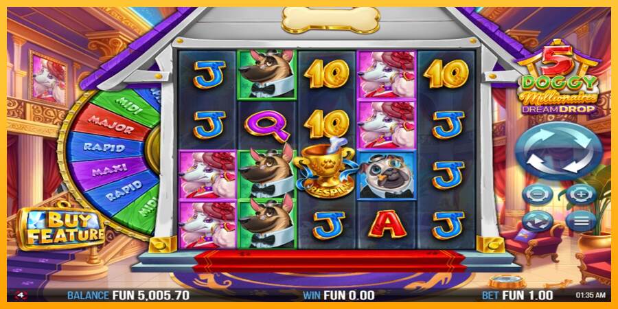 5 Doggy Millionaires Dream Drop máquina de juego por dinero, imagen 2