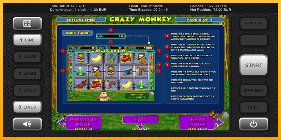 Crazy Monkey máquina de juego por dinero, imagen 5