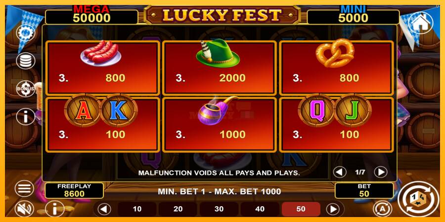 Lucky Fest Hold & Win máquina de juego por dinero, imagen 5