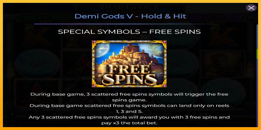 Demi Gods V Hold & Hit máquina de juego por dinero, imagen 5