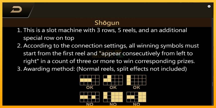 Shogun máquina de juego por dinero, imagen 7