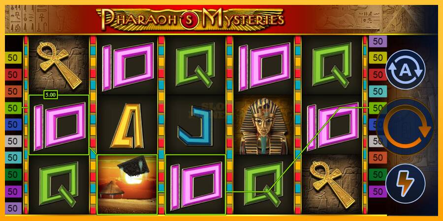 Pharaohs Mysteries máquina de juego por dinero, imagen 2