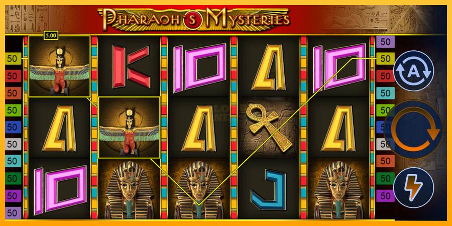 Pharaohs Mysteries máquina de juego por dinero, imagen 3