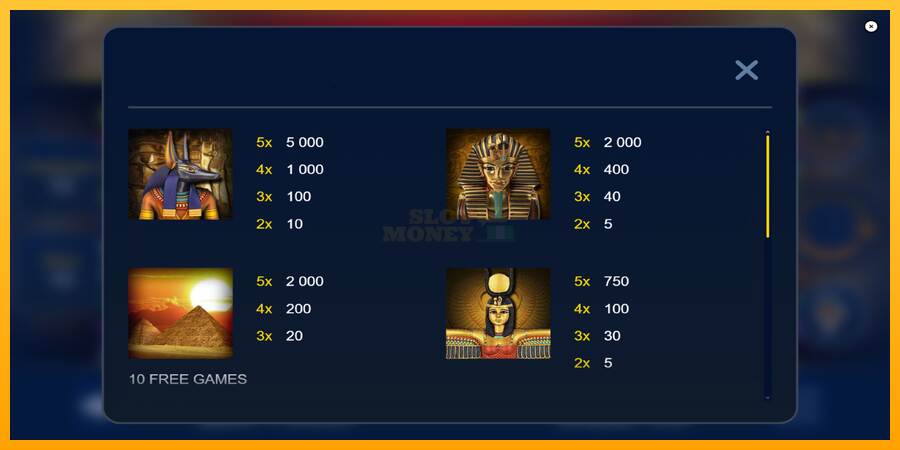 Pharaohs Mysteries máquina de juego por dinero, imagen 5