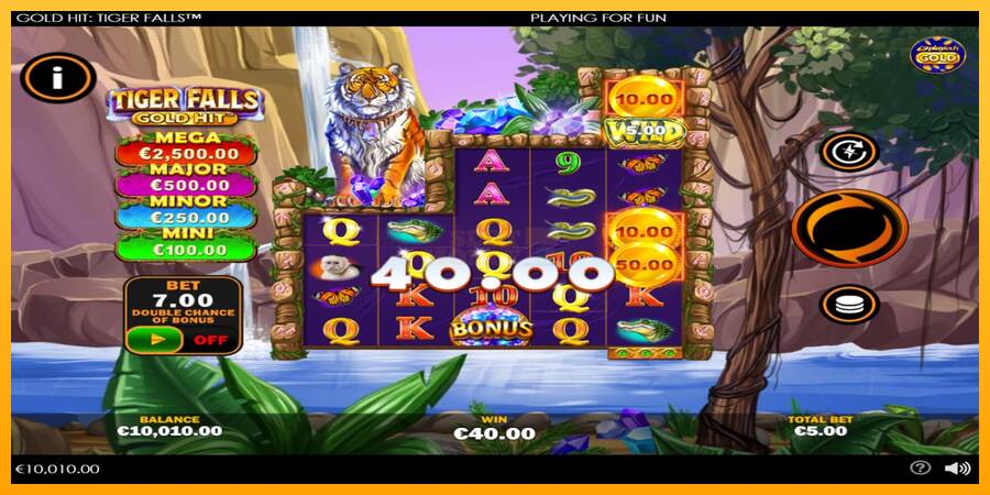 Gold Hit: Tiger Falls máquina de juego por dinero, imagen 3