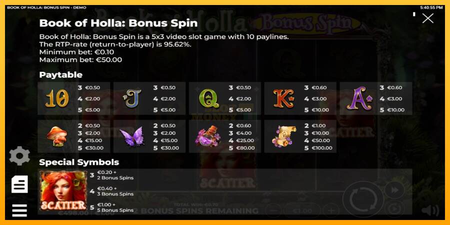 Book of Holla: Bonus Spin máquina de juego por dinero, imagen 4