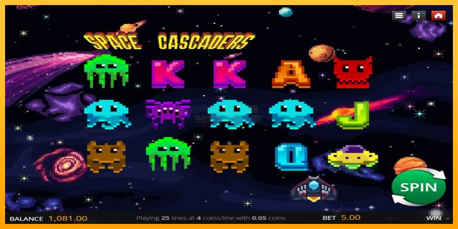 Space Cascaders máquina de juego por dinero, imagen 1