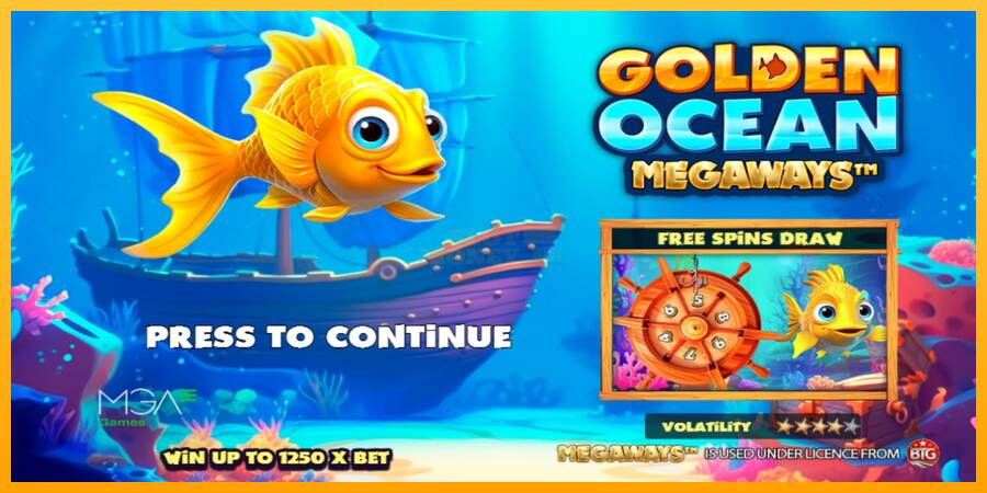 Golden Ocean Megaways máquina de juego por dinero, imagen 1