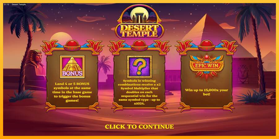 Desert Temple máquina de juego por dinero, imagen 1