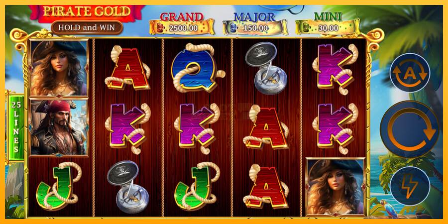 Pirate Gold Hold and Win máquina de juego por dinero, imagen 2