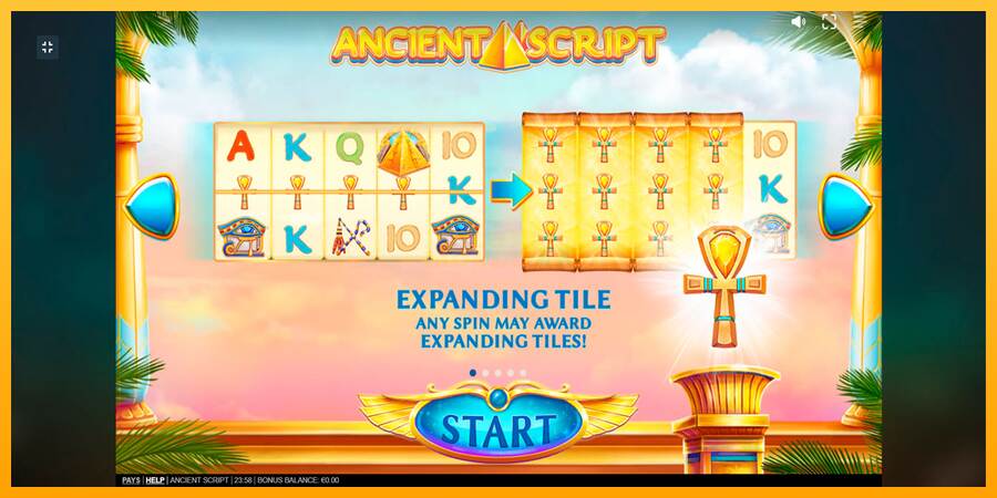 Ancient Script máquina de juego por dinero, imagen 1