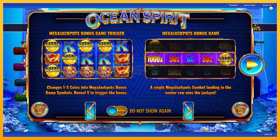 Ocean Spirit MegaJackpots máquina de juego por dinero, imagen 2