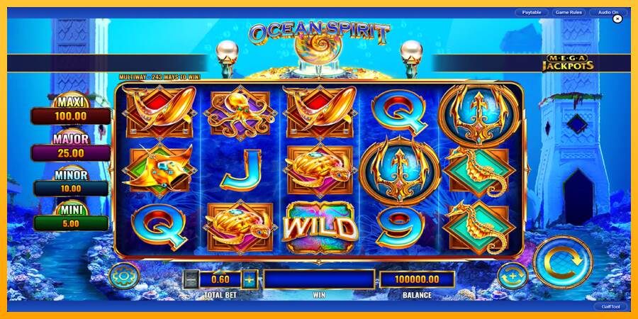 Ocean Spirit MegaJackpots máquina de juego por dinero, imagen 3