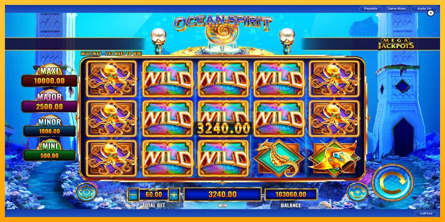 Ocean Spirit MegaJackpots máquina de juego por dinero, imagen 5