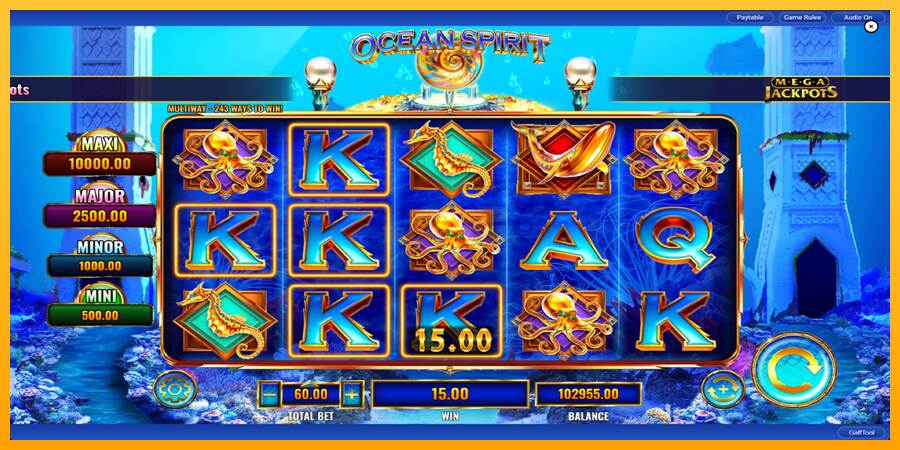 Ocean Spirit MegaJackpots máquina de juego por dinero, imagen 6