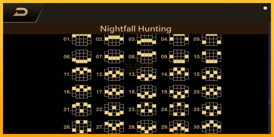 Nightfall Hunting máquina de juego por dinero, imagen 7