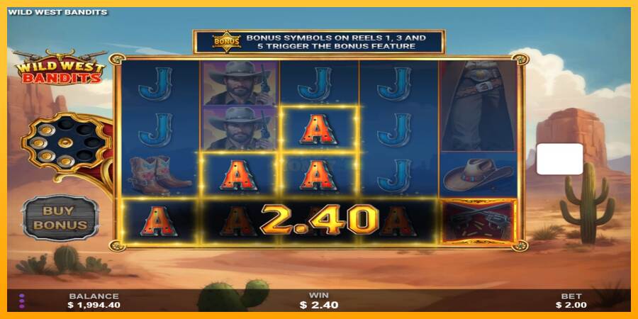 Wild West Bandits máquina de juego por dinero, imagen 3