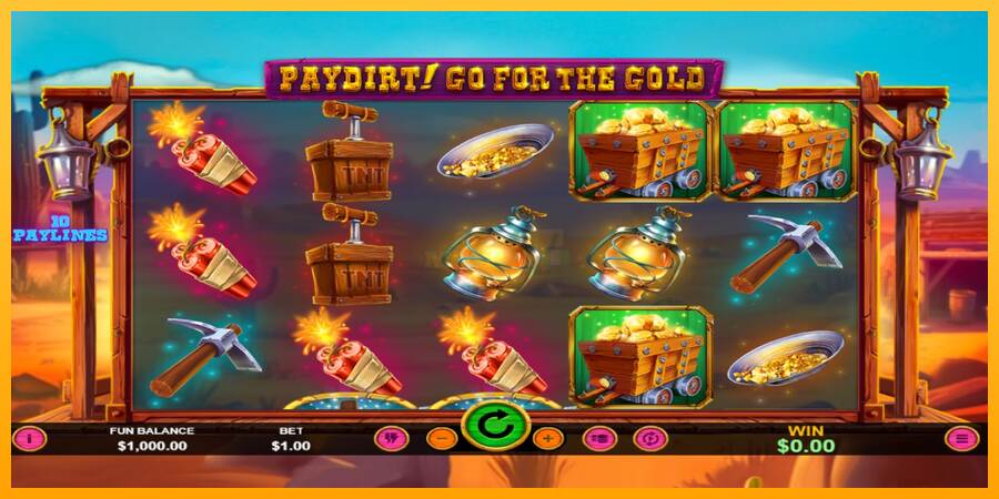 Paydirt! Go for the Gold máquina de juego por dinero, imagen 1