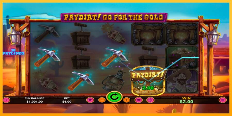 Paydirt! Go for the Gold máquina de juego por dinero, imagen 2