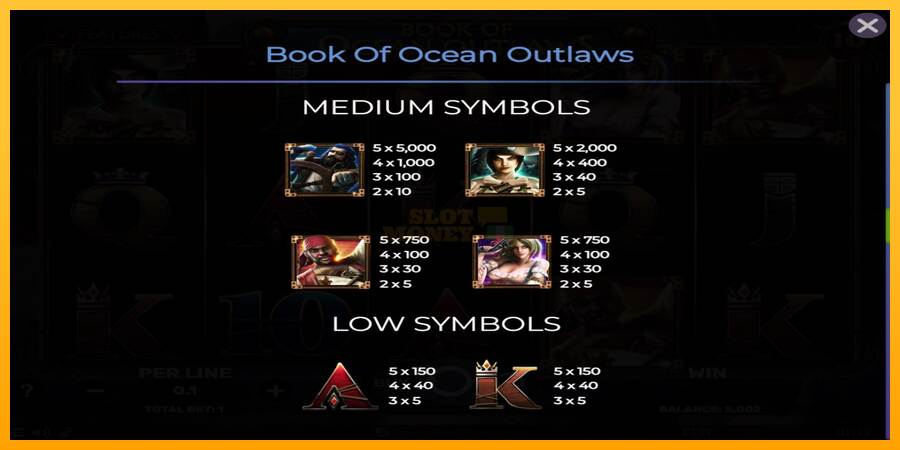 Book of Ocean Outlaws máquina de juego por dinero, imagen 6