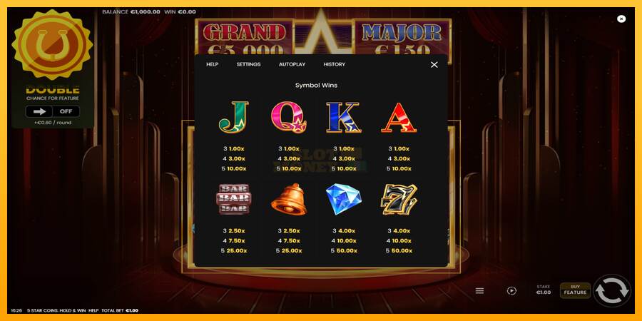 5 Star Coins: Hold & Win máquina de juego por dinero, imagen 5