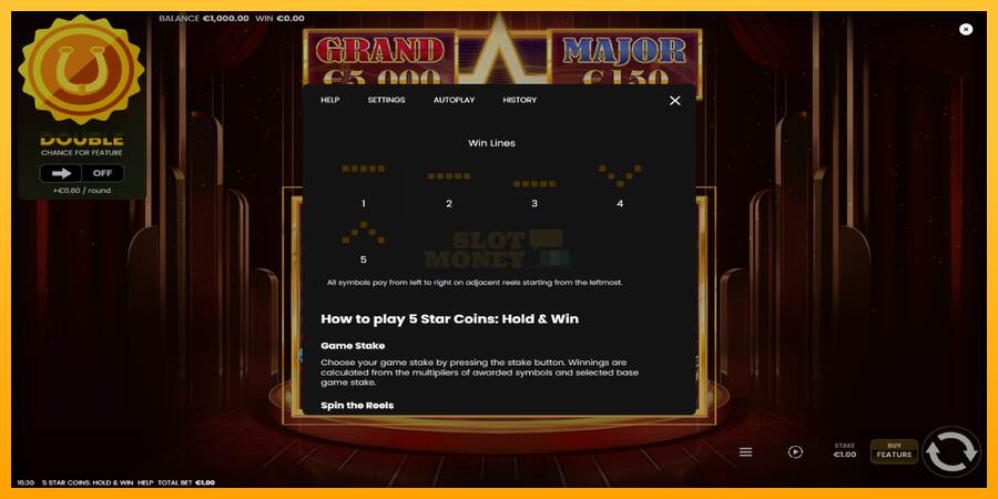 5 Star Coins: Hold & Win máquina de juego por dinero, imagen 7