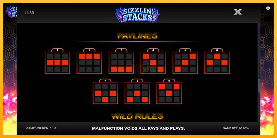 Sizzlin Stacks máquina de juego por dinero, imagen 7